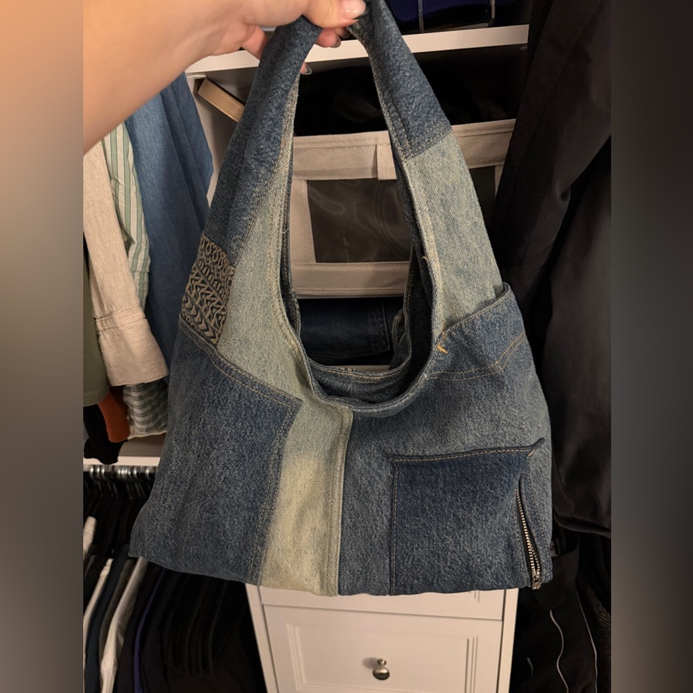 Marc Jacobs Denim Patchwork Tote - image 2